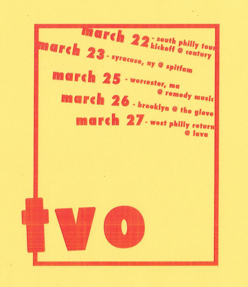 TVO Tour Flier ; art design + layout
